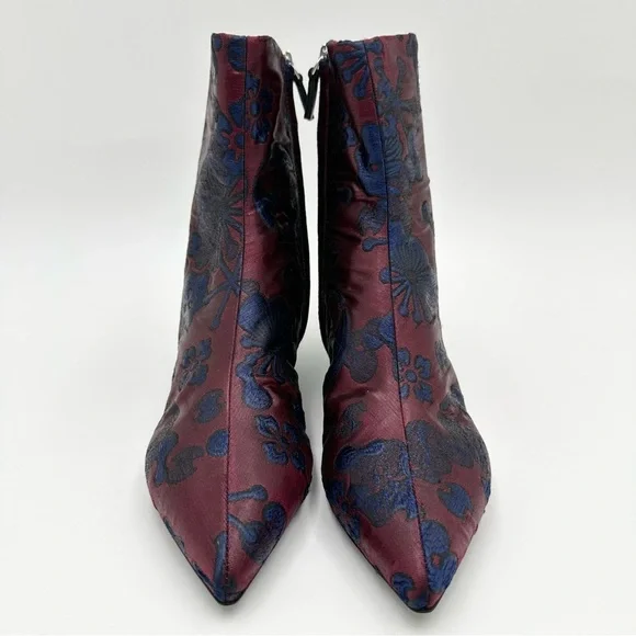 Kenzo Jacquard Pointed Toe Ankle Boots - Picture 3 of 15